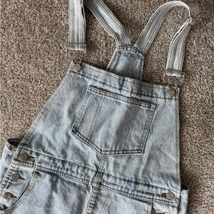 Beige Botany Denim Overalls